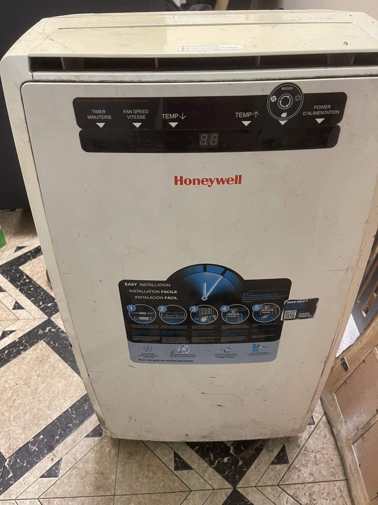 Honeywell Portable Air Conditioner Model: mn10cesww