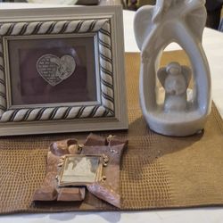 Three religious home decor items