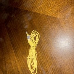 Extra long Yellow iPhone lightning cable - USB Charging Cable 