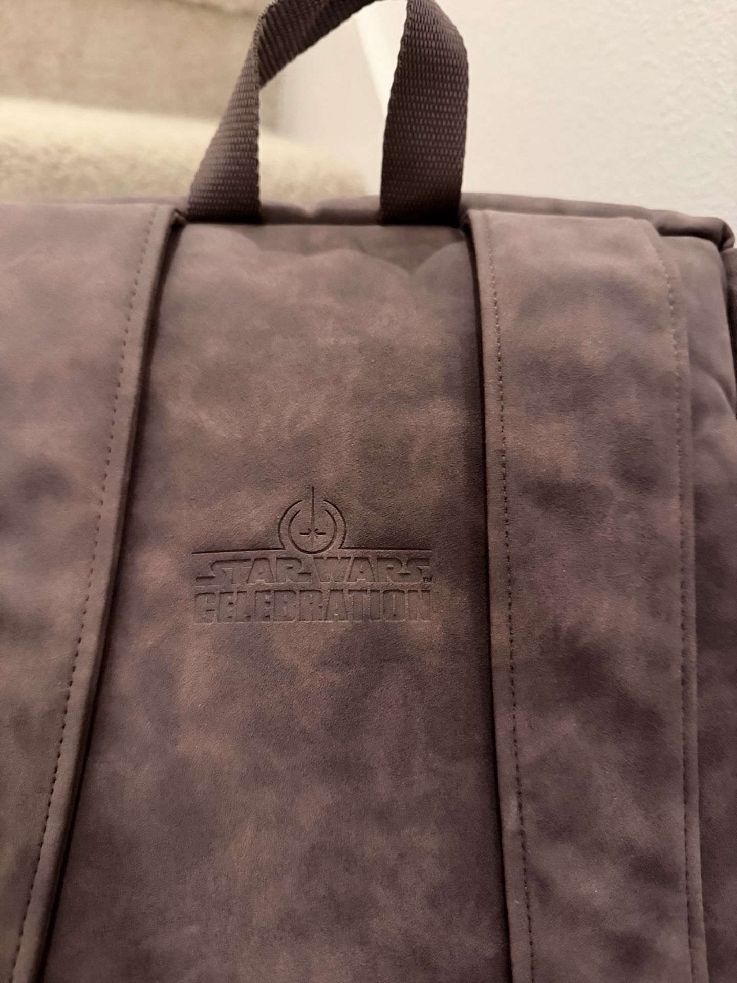 StarWars Celebration Anaheim 2020 Mandalorian Grogu The Child Brown Backpack NWT