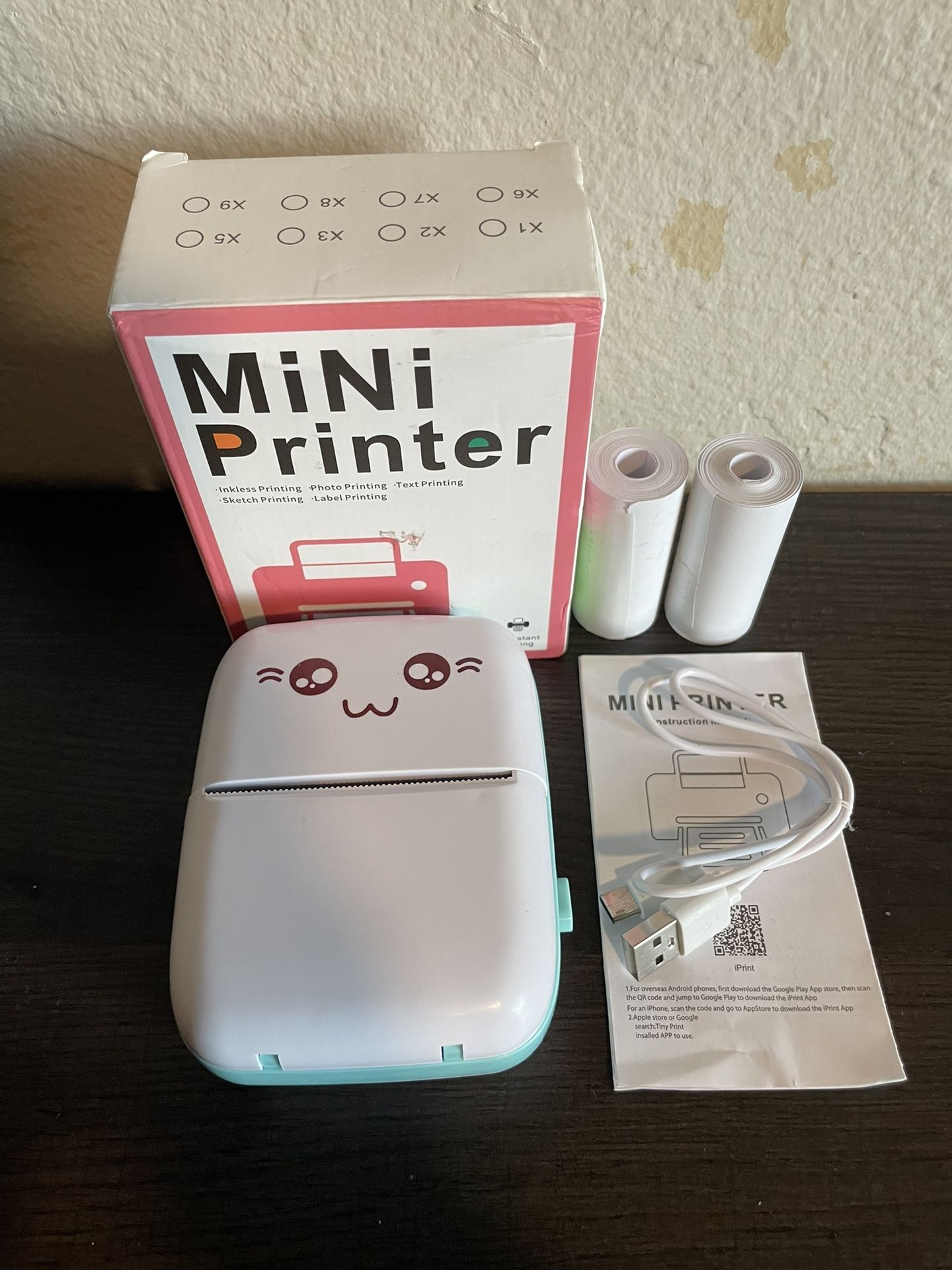Brand new Blue Mini Printer