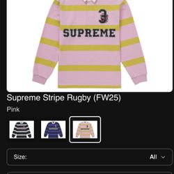 Pink Supreme Rugby Polo Brand New Size Medium 