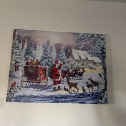 Large Christmas canvas picture
