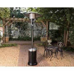 Fire Sense 46000 -BTU Black Steel Floorstanding Liquid propane Patio Heater $99.99