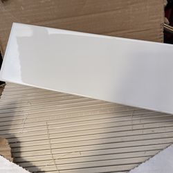 Datile 4in x 12in White Tile