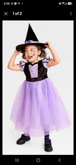 Toddler Fancy Witch Costume – Lavender – Size L – Hyde and EEK! Boutique