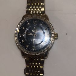 Montreal Prestige 24k Wacth with baguettes bezel