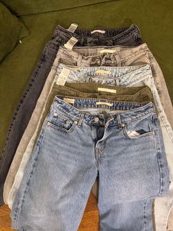 Levi’s jeans size 26, $15 each