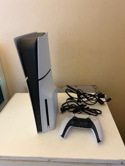 PS5 Slim Disc Edition w/ Controller + Cables – Ready to Play