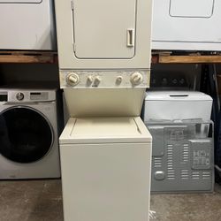 Kenmore Beige 24” Stackable Washer And Dryer 