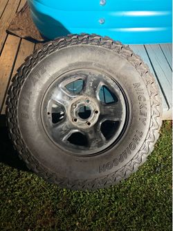 Set of 4 rims with tired came off Dodge ram 1(contact info removed)