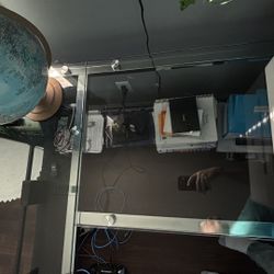 Glass Office L Shaped Desk