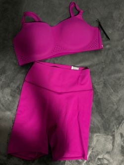 Victoria's Secret Pink Sports Bra & Biker Shorts Set