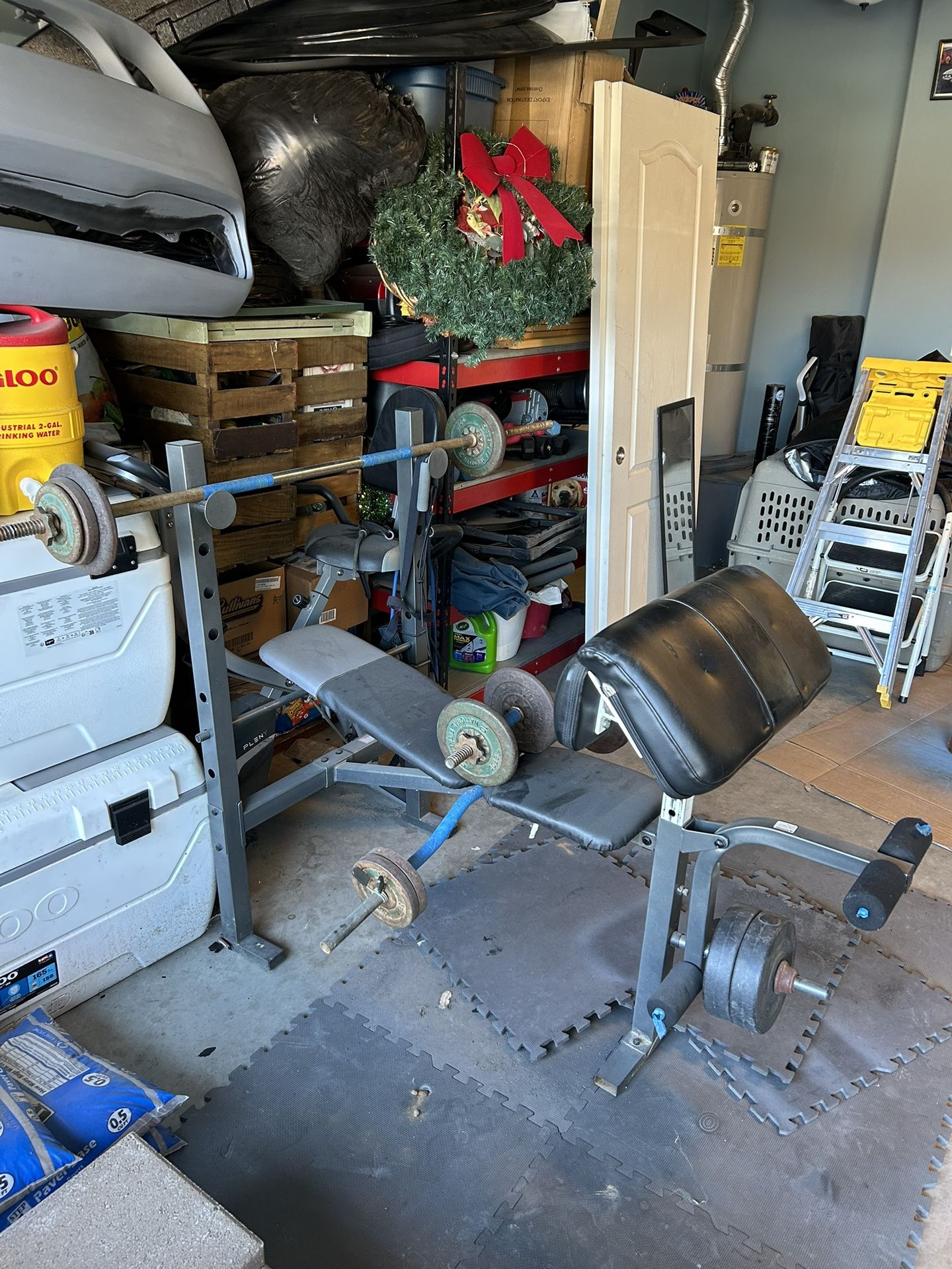 Bench Set And Bicycle 