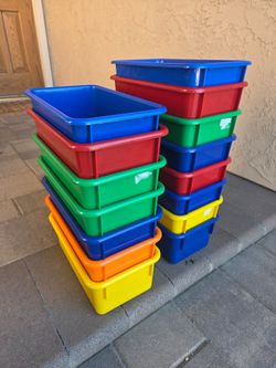 $60 Colorful Bins Storage boxes Lakeshore Learning