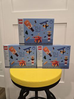 Lot of Three (3) LEGO Fun Creativity 12-in-1 Set (40593) - Limited Edition