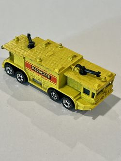 Vintage 1982 Hot Wheels Workhorse Airport Rescue Fire Department Loose
