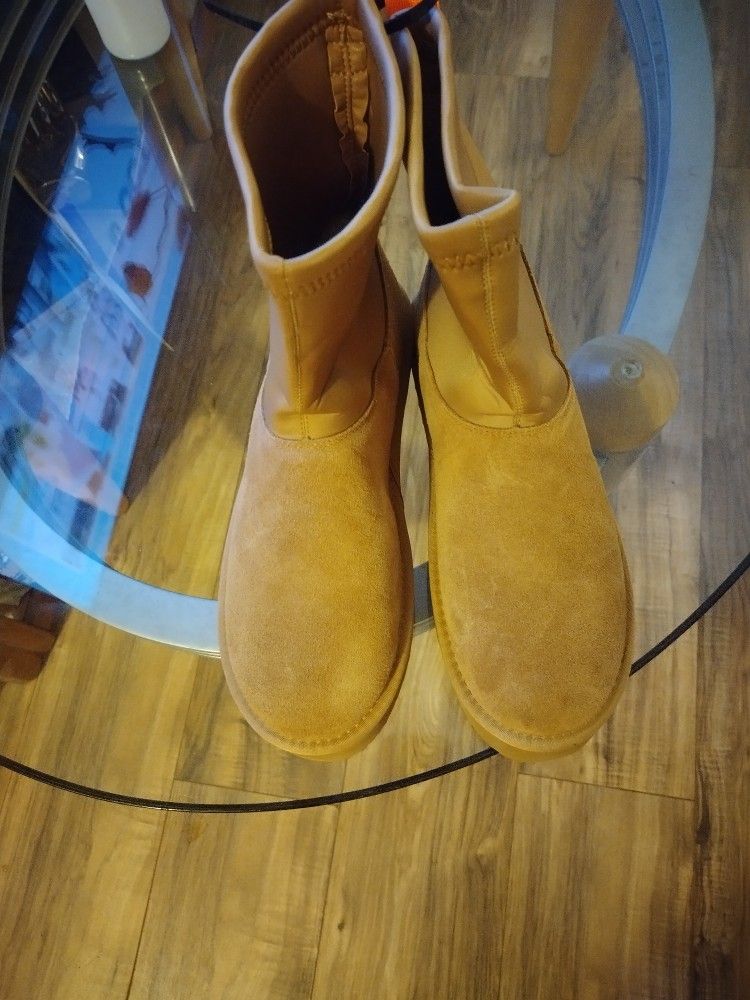 Dream Pairs Women's Comfort Suede Mid Calf Warm Winter Snow Boots Chestnut