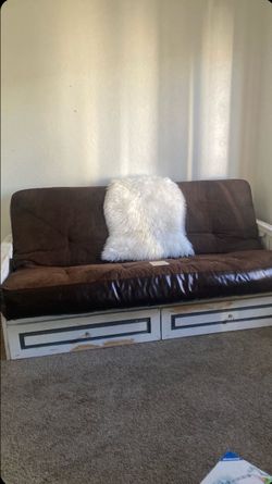 Convertible Futon sofa.