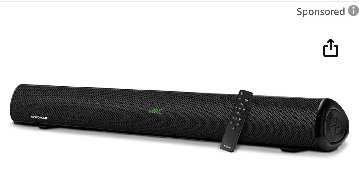 Wohome Sound Bar, 38 Inch 100W Soundbar for TV with 6 Speakers, LED Display, HDMI-ARC, Bluetooth 5.0, Optical, AUX, USB Input, 110 dB 3D Surround Soun main image 3