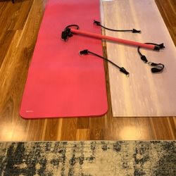 Yoga Mats And Work Out Bar