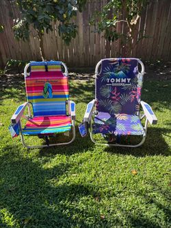 Set of 2 Tommy Bahamas Beach Chairs