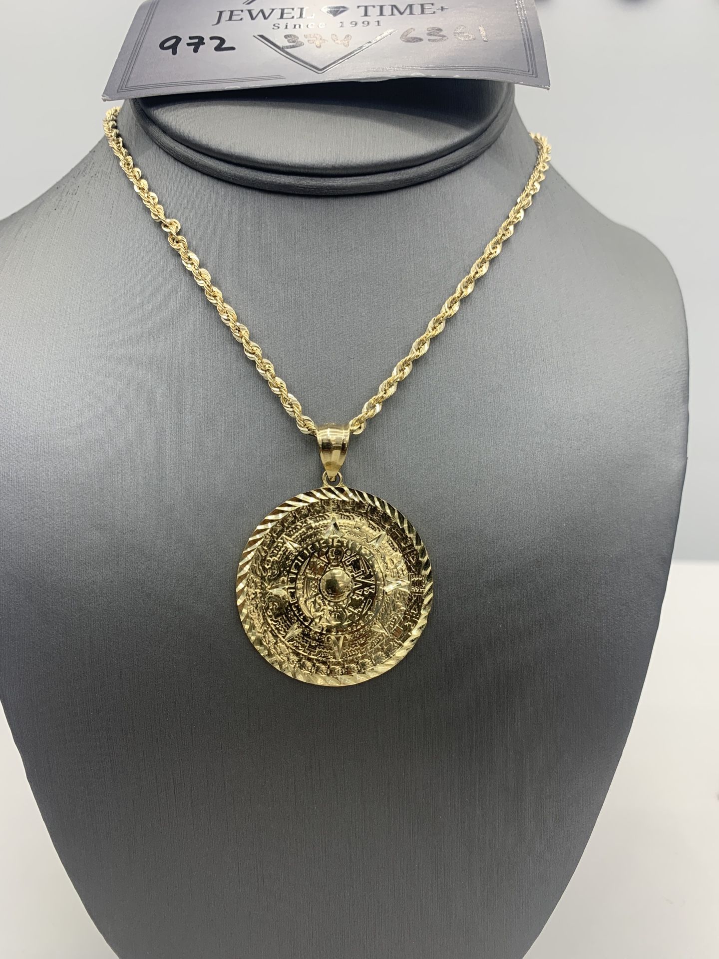 10k gold piece And Rope Chain. Package Deal