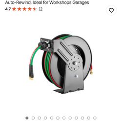 Retractable Welding Hose Reel, 1/4-Inch x 50FT