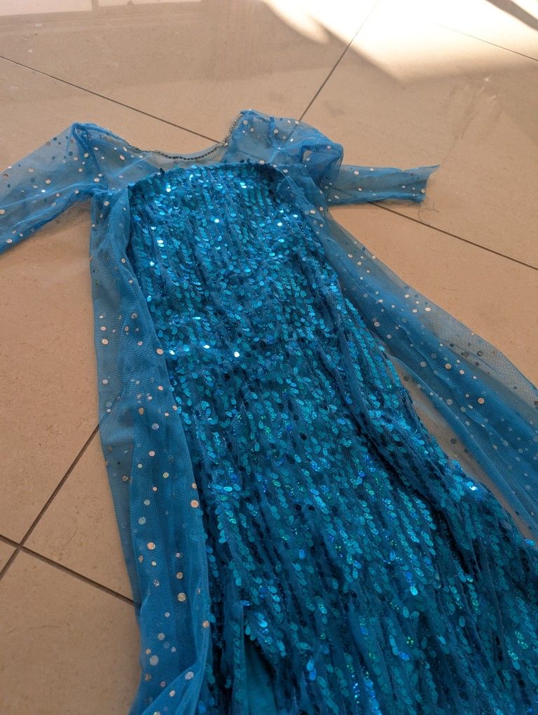 Girls Frozen Elsa Costume
