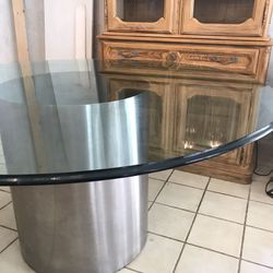 High End Glass Top Dinning Table