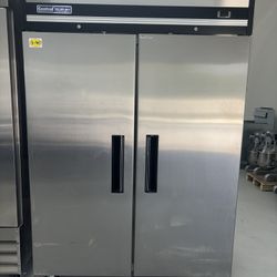 FREEZER TWO DOOR STAINLESS STELL