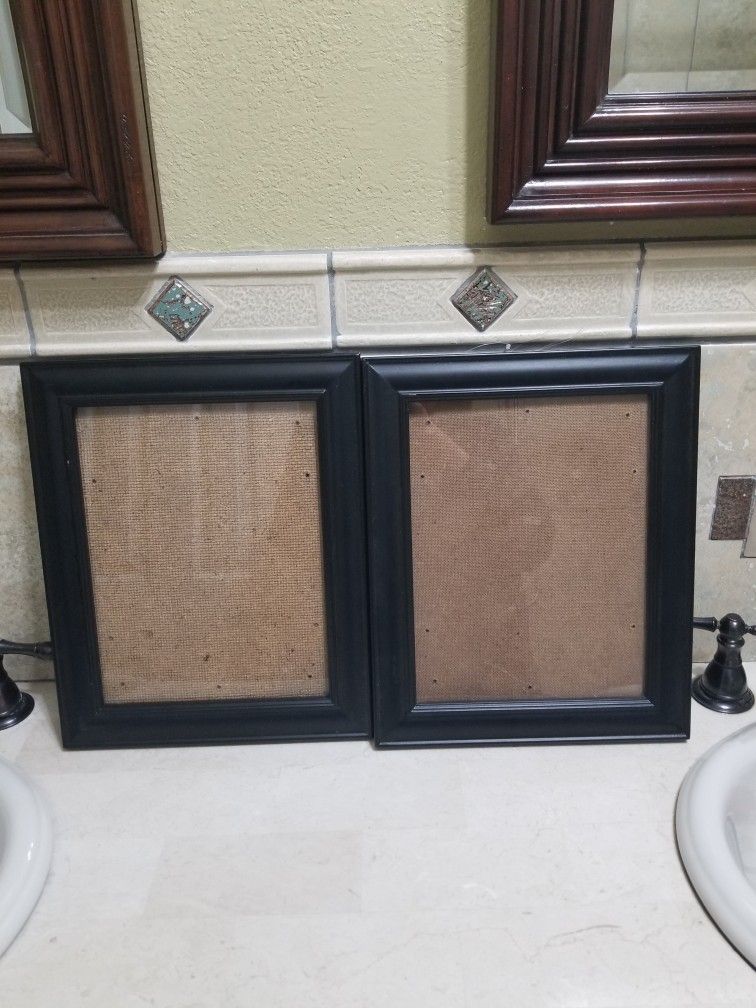 Set of 2 Black Frames-11×14 in (for 8×10 in. pics, etc.)