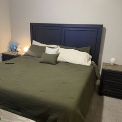 King bed frame and Mattress 