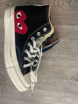 CDG Converse high tops black