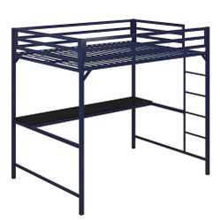 DHP Miles Metal Full Bed With Desk 