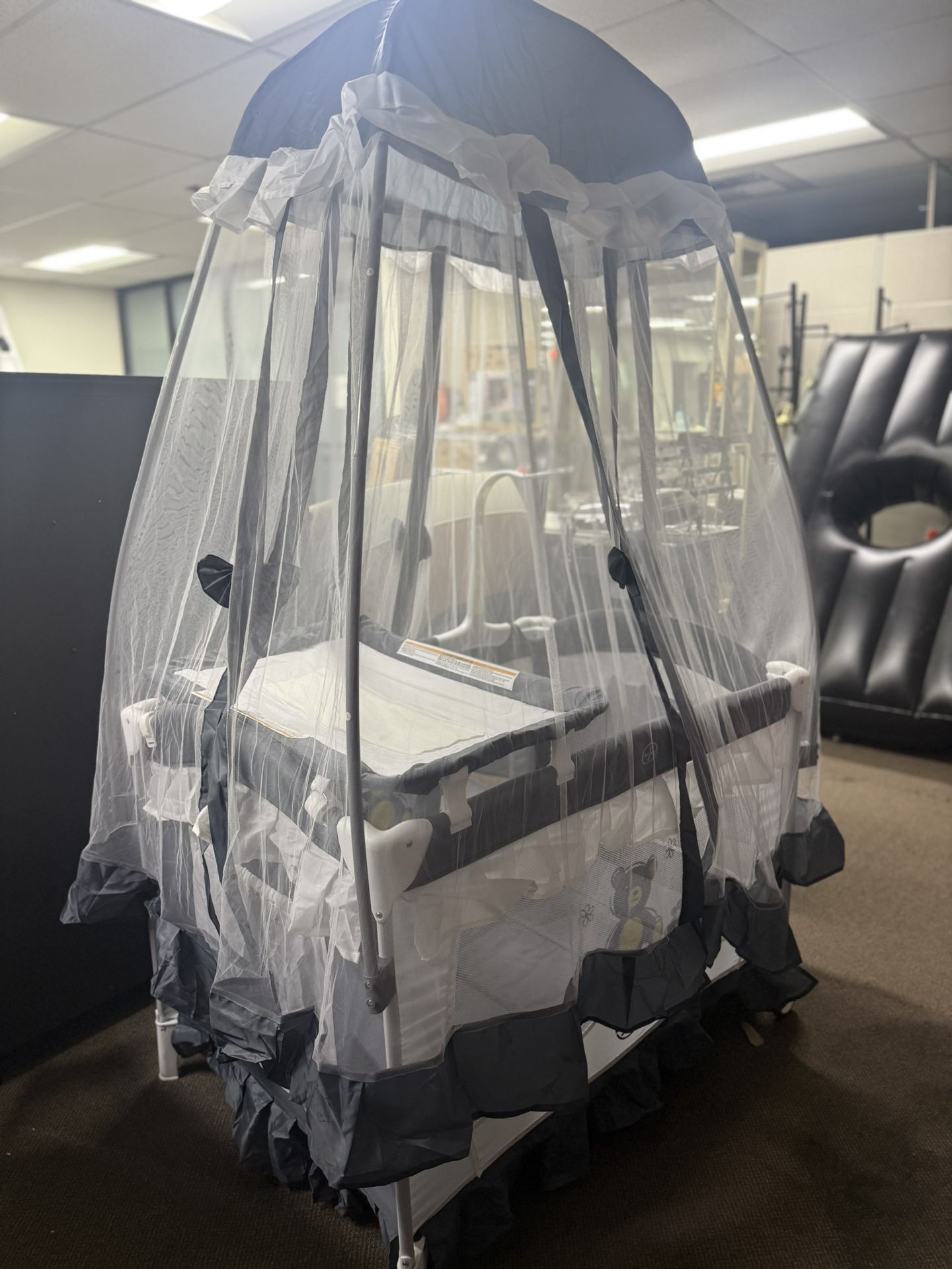 4-in-1 Package with Canopy, Portable Baby Playpen