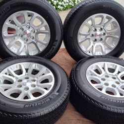 18" GMC Wheels With Semi New Michelin Tires