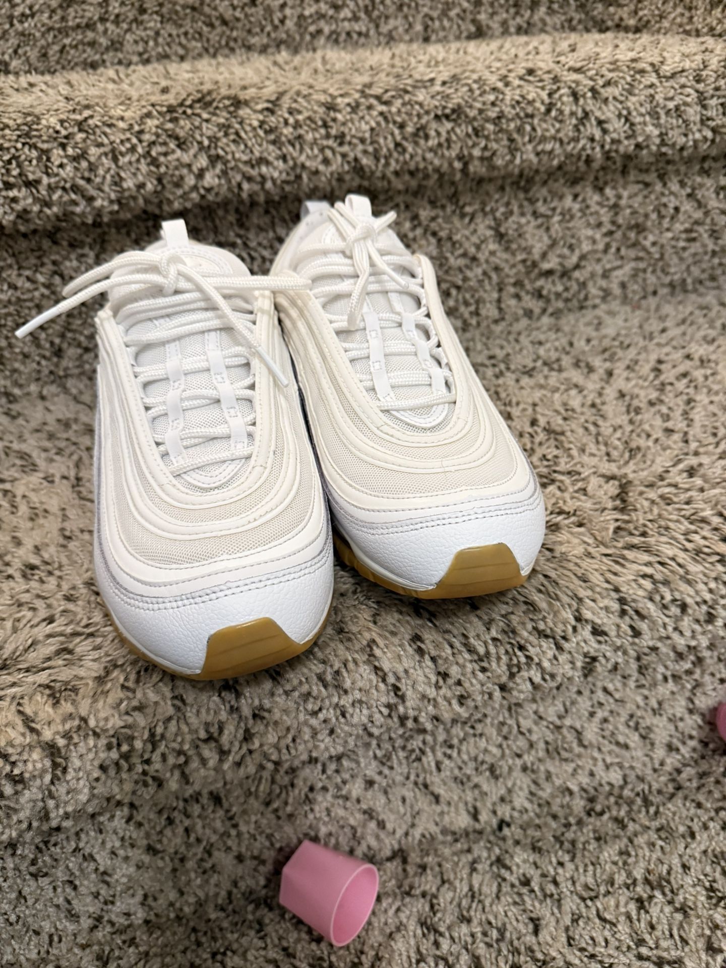 Nike Men's Air Max 97 White Gum Bottom Retro Running