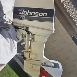 1990 70 HP Johnson Outboard Motor