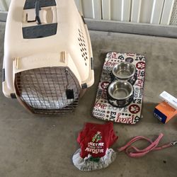 Dog crate and accessories