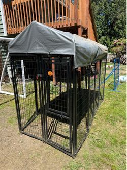 Outdoor dog cage