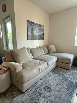 Modern Biege Couch - move out sale