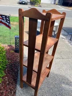 Free Standing Wood Shelf