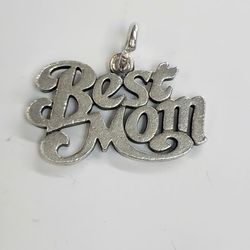 James Avery silver "Best Mom" Charm