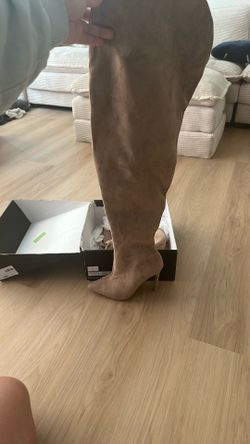 Thigh High Boot Heel