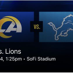 RAMS vs LIONS 12/14/25 @1:25pm 