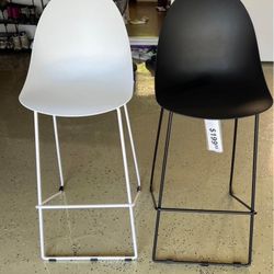 Brand New Bar stools, white and black pair