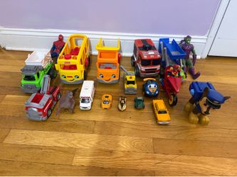 Set of car toys