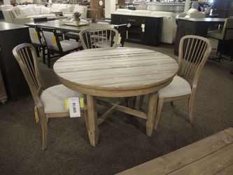 Kincaid Urban Round Dining Table - Weathered Light Gray