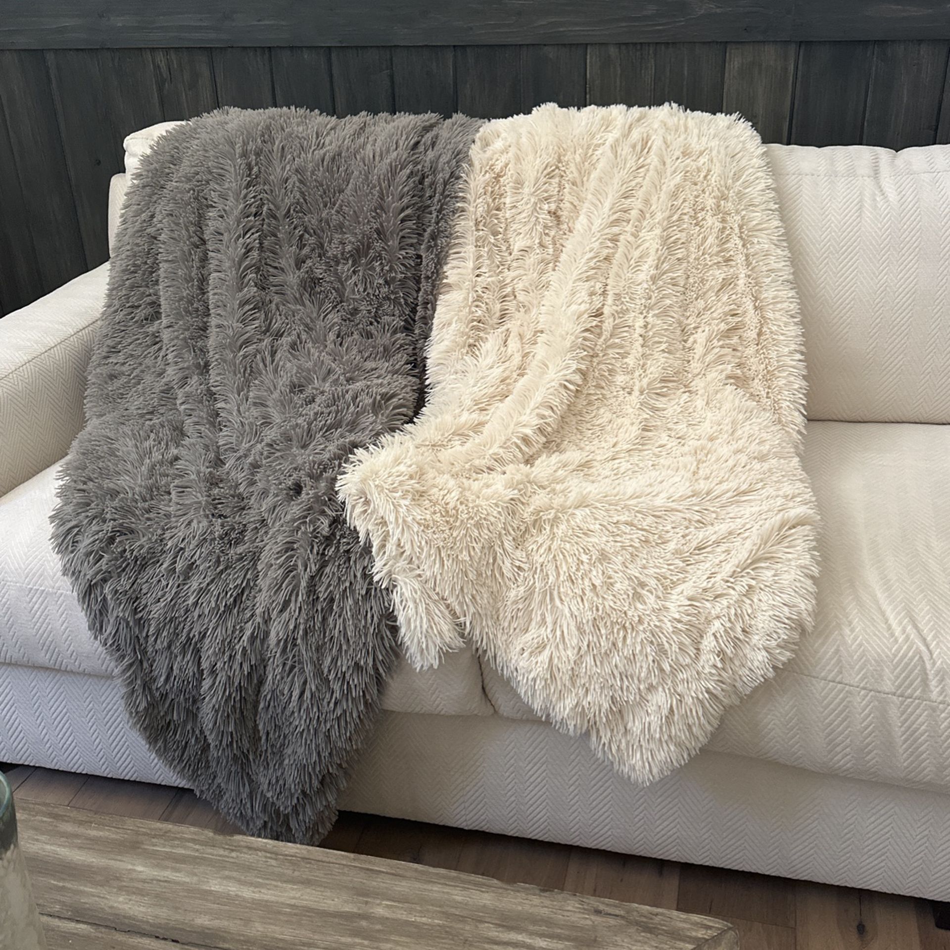 Throw Blankets 10.00 Each - Both Are Reversible
